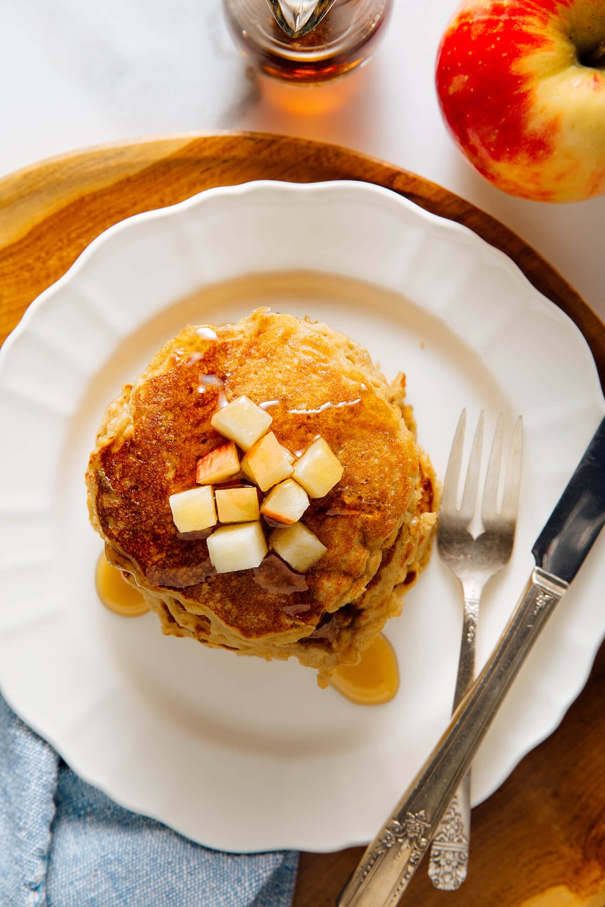 Wholesome Apple Pancakes: Freshly Grated & Perfect for Fall